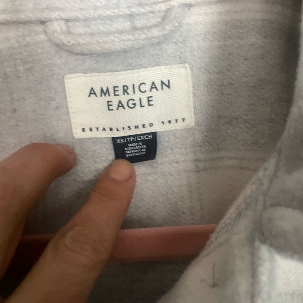 American Eagle Full Button Oversized Shacket Sz XS - image 4